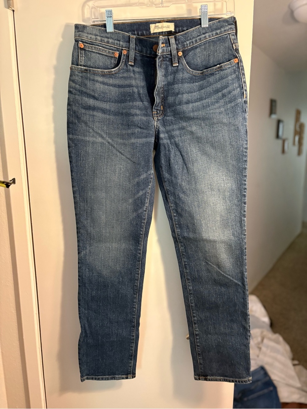 Madewell Straight-Leg Jeans in Medium Blue Wash